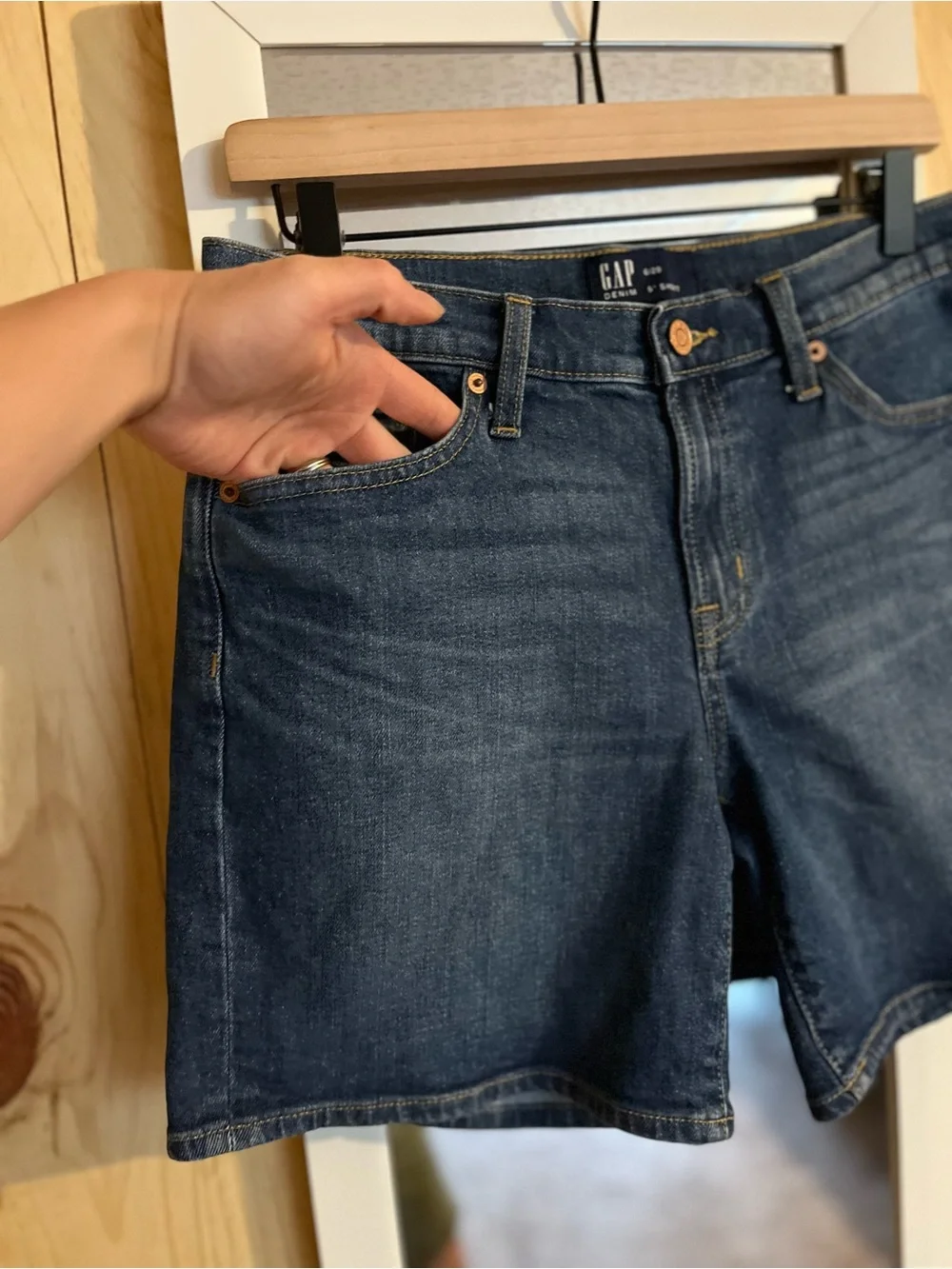 Gap Denim Midi Shorts